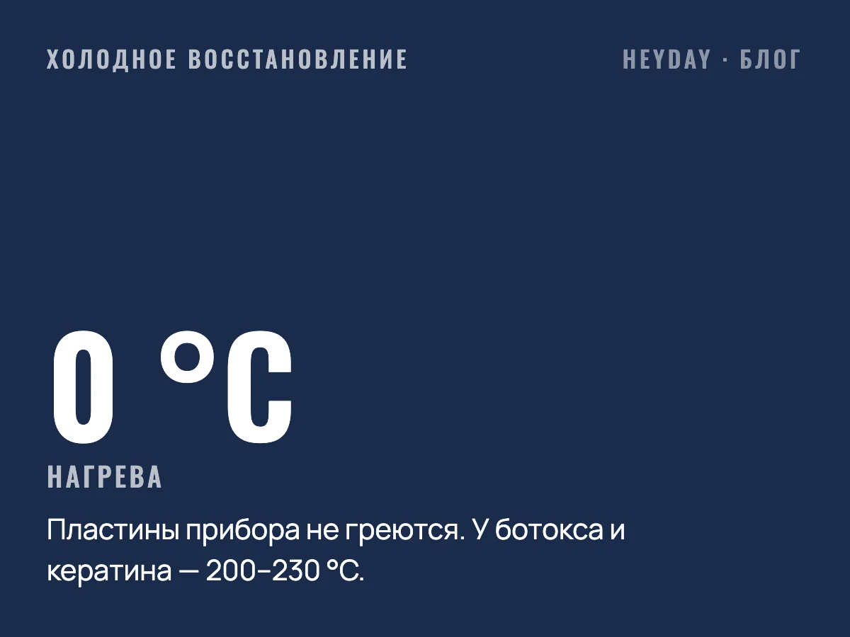 Холодное восстановление: без нагрева, увлажняет волосы, делается раз в месяц